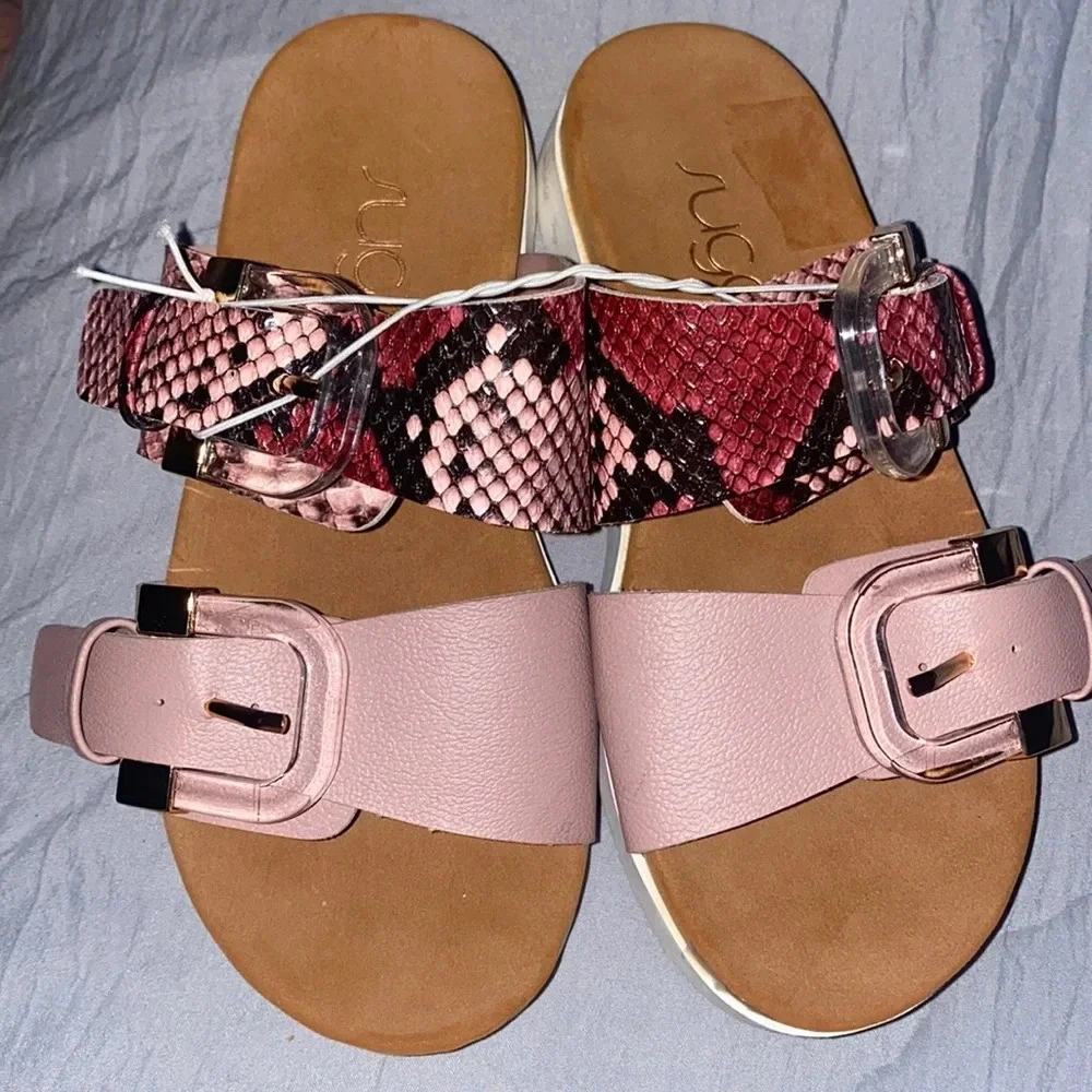 Girls Birkenstock style sandals by Sugar - Picture 1 of 2